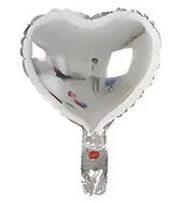 Globo Corazón Plateado 5"'s foto | Decorando Sueños |  BizneCubano