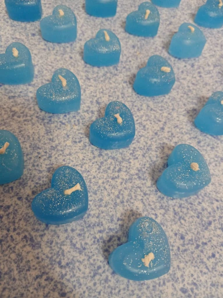 Velas Artesanales Azules's foto | Decorando Sueños |  BizneCubano