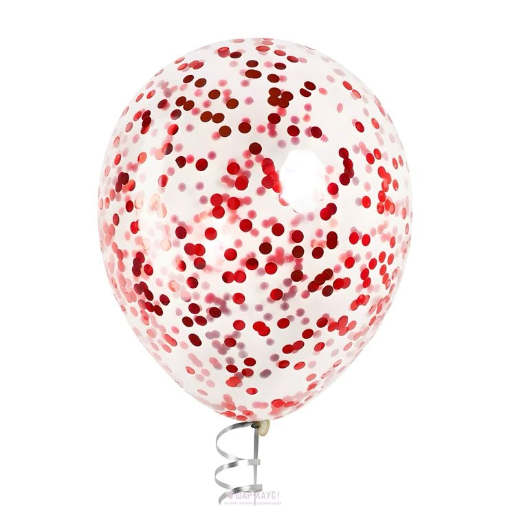 Globo Confetis Rojo's foto | Decorando Sueños |  BizneCubano