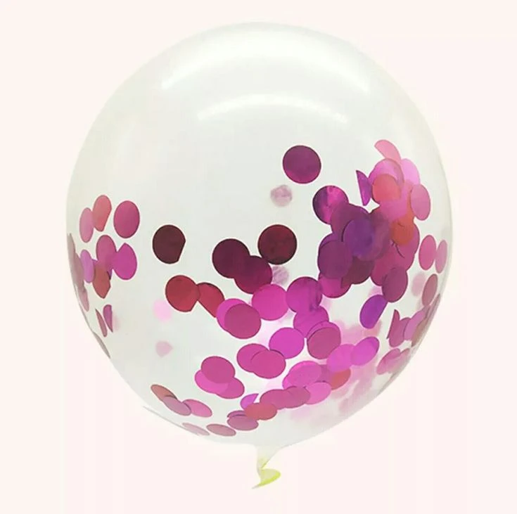 Globo Confeti Rosado Fucsia's foto | Decorando Sueños |  BizneCubano