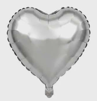 Corazón Plateado 5"'s foto | Decorando Sueños |  BizneCubano