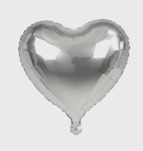 Corazón Plateado 10"'s foto | Decorando Sueños |  BizneCubano