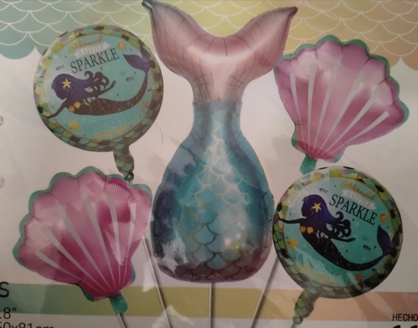 Set de globos Sirena's foto | Decorando Sueños |  BizneCubano