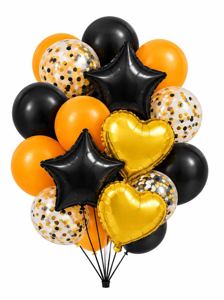 Set de Globos Negro y Dorado's foto | Decorando Sueños |  BizneCubano
