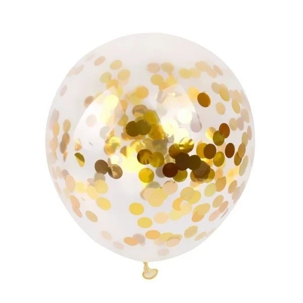 Globo confetis dorado's foto | Decorando Sueños |  BizneCubano