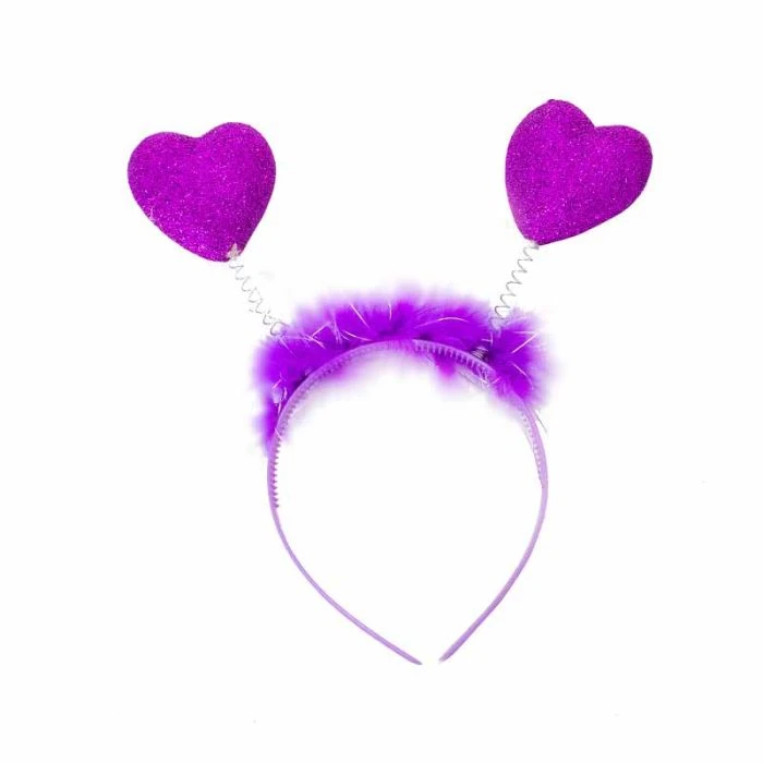 Diadema Morada con corazones's foto | Decorando Sueños |  BizneCubano